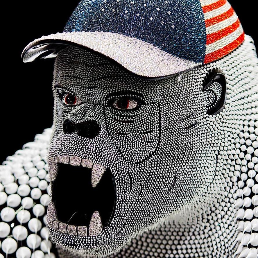 singe americain en résine
