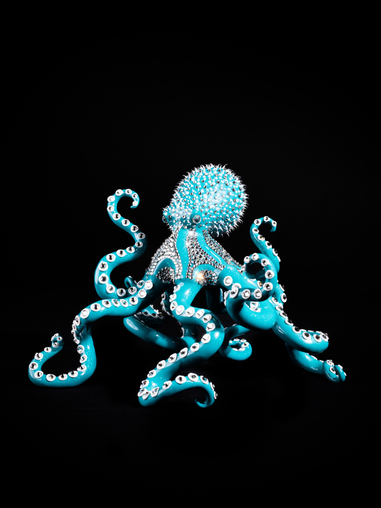 eddy maniez poulpe turquoise miniature